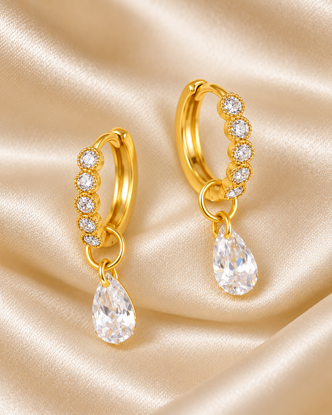 Gold-Tone Anti-Tarnish Earrings